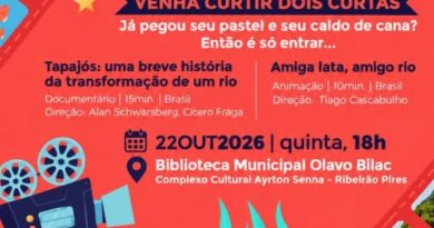 Biblioteca Municipal de Ribeirão Pires promove sessão gratuita de cinema com o Cine Manancial