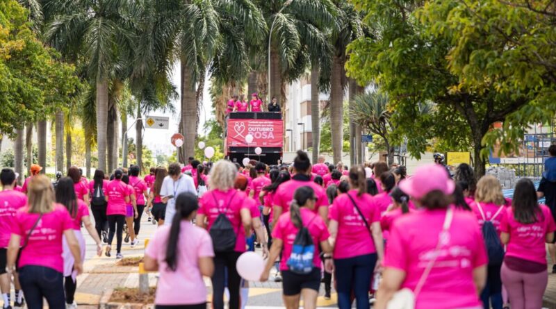 Caminhada do Outubro Rosa promove conscientização e reúne mais de 1.100 pessoas em São Caetano do Sul 