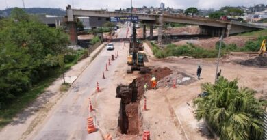 Prefeitura de Ribeirão Pires avança nas obras do Viaduto Estaiado e anuncia desvio de trânsito para segunda-feira (26)