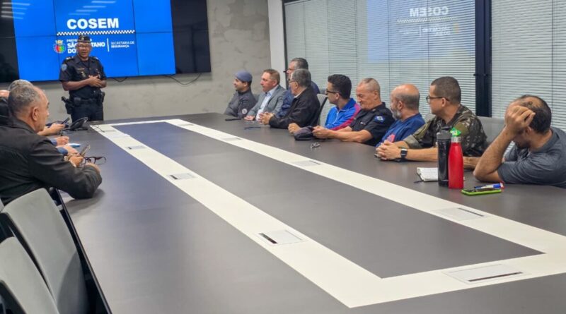 Reunião do Cosem destaca integração das forças de segurança e redução dos índices criminais em São Caetano