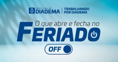 Saiba como será o funcionamento de serviços em Diadema no feriado