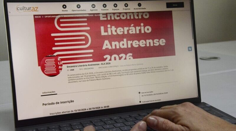 Santo André abre inscrições para interessados em compor programação do Encontro Literário Andreense