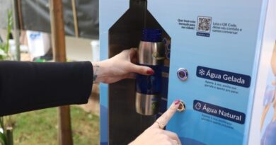 Santo André instala ponto de hidratação no Centro e anuncia ações de combate ao calor extremo