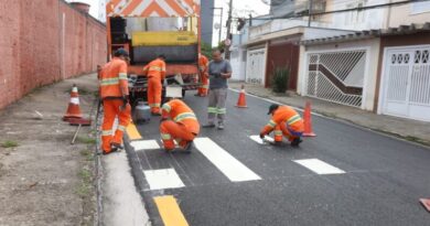 Secretaria de Mobilidade de Santo André implementa mão única em rua do bairro Santa Maria
